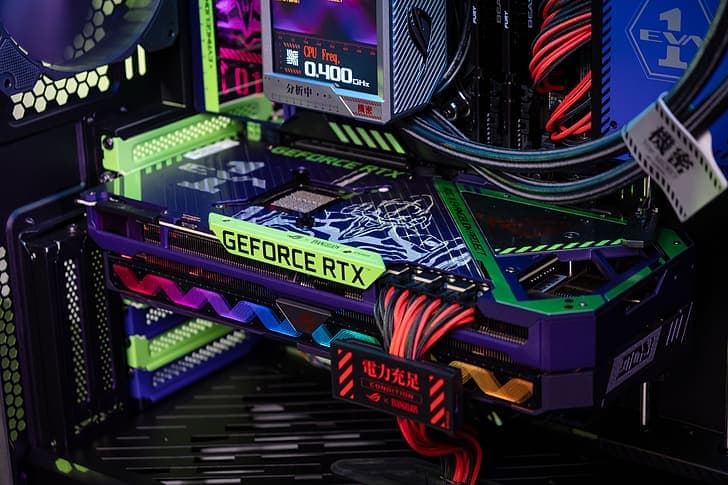 Completed custom desktop undergoing stress testing